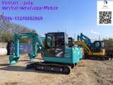2022 Kobelco SK60 mini excavator, side view