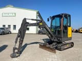2021 Volvo EC20E mini excavator, side view