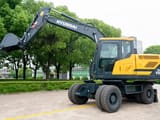 2026 Hyundai HW155 wheel excavator, side profile view