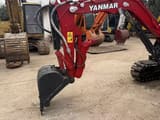 2020 Yanmar VIO35 mini excavator boom and bucket detail