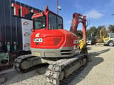 2019 JCB 85Z-1 crawler excavator, rear three-quarter view