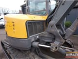 2015 Volvo ECR88 mini excavator, side view of the upper structure and boom