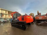 2018 Hitachi Zaxis 200 crawler excavator, rear three-quarter view