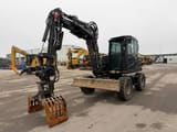 2023 Yanmar B95W wheeled excavator front three-quarter view