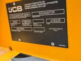 2025 JCB 225 crawler excavator identification plate