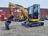 XCMG XE27E mini excavator, side view