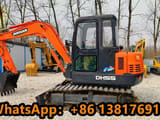 2021 Doosan DH55 mini excavator, side profile view