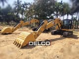 2026 Caterpillar 321 crawler excavator, front three-quarter view