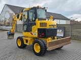 2017 Komatsu PW98MR-8 wheel excavator, rear three-quarter view