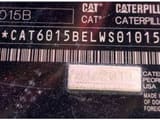 2019 Caterpillar 6015B crawler excavator identification plate