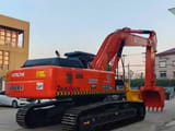 Hitachi Zaxis 350H crawler excavator, rear three-quarter view
