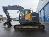 2019 Volvo ECR235EL crawler excavator, side profile view