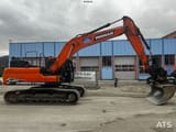 2022 Doosan DX225LC-7 crawler excavator, side view