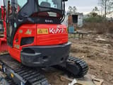 Kubota U35 mini excavator, rear three-quarter view