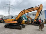 2017 Hyundai HX330 NL crawler excavator, side view