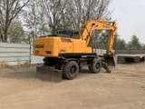 2018 Hyundai R210W-7 wheel excavator, rear three-quarter view