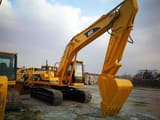 2023 Caterpillar 330BL crawler excavator, front three-quarter view