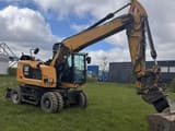 2020 Caterpillar M315F wheel excavator, side profile view