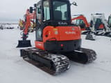 2013 Kubota U48-4A mini excavator, rear three-quarter view