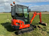 2021 Kubota KX019-4 mini excavator, rear three-quarter view