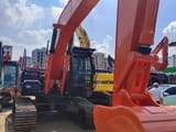 2021 Hitachi ZX200 crawler excavator, front three-quarter view