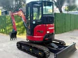 2020 Yanmar VIO35-6 mini excavator, front three-quarter view