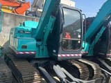 2023 Kobelco SK75-8 mini excavator, front three-quarter view