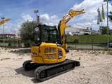 2023 Komatsu PC45 MR-5 mini excavator, rear three-quarter view