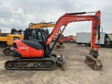 2018 Kubota KX080-4ALPHA mini excavator, side profile view