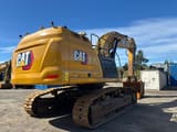 2020 Caterpillar 352-07A crawler excavator, rear three-quarter view