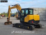 2023 Sany SY 80U mini excavator, rear three-quarter view