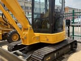 2022 Komatsu PC55 mini excavator, front three-quarter view