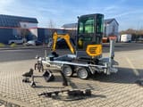 Berger Kraus BK950KS mini excavator on trailer