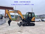 2023 Sany SY55U mini excavator, side view