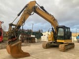 2018 Caterpillar 325F crawler excavator, side profile view