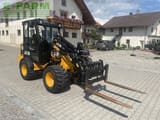 2022 JCB 403 mini excavator, front three-quarter view