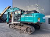 2020 Kobelco SK300LC-10 crawler excavator, rear three-quarter view