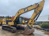 2018 Caterpillar 320 crawler excavator, side profile view