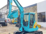 2023 Kubota KX161 mini excavator, three-quarter view