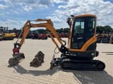 2018 Hyundai R25Z-9 mini excavator, side view