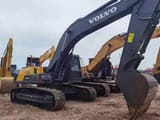 Volvo EC290 crawler excavator, side view