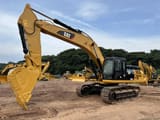2018 Caterpillar 330D crawler excavator, side profile view
