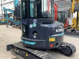 2020 Kobelco SK55SR mini excavator, rear three-quarter view