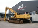2014 Liebherr R974C material handler, rear three-quarter view