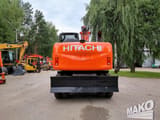 2016 Hitachi ZX140W-5 wheel excavator, rear view
