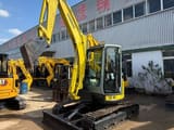 2025 Yanmar VIO55 Mini Excavator, front three-quarter view