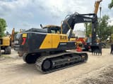 2024 Volvo EC210D crawler excavator, rear three-quarter view
