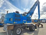 2011 Fuchs MHL350E material handler, rear three-quarter view