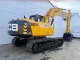 2026 JCB 205 crawler excavator, rear three-quarter view