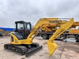 2024 Komatsu PC-55MR mini excavator, side profile view